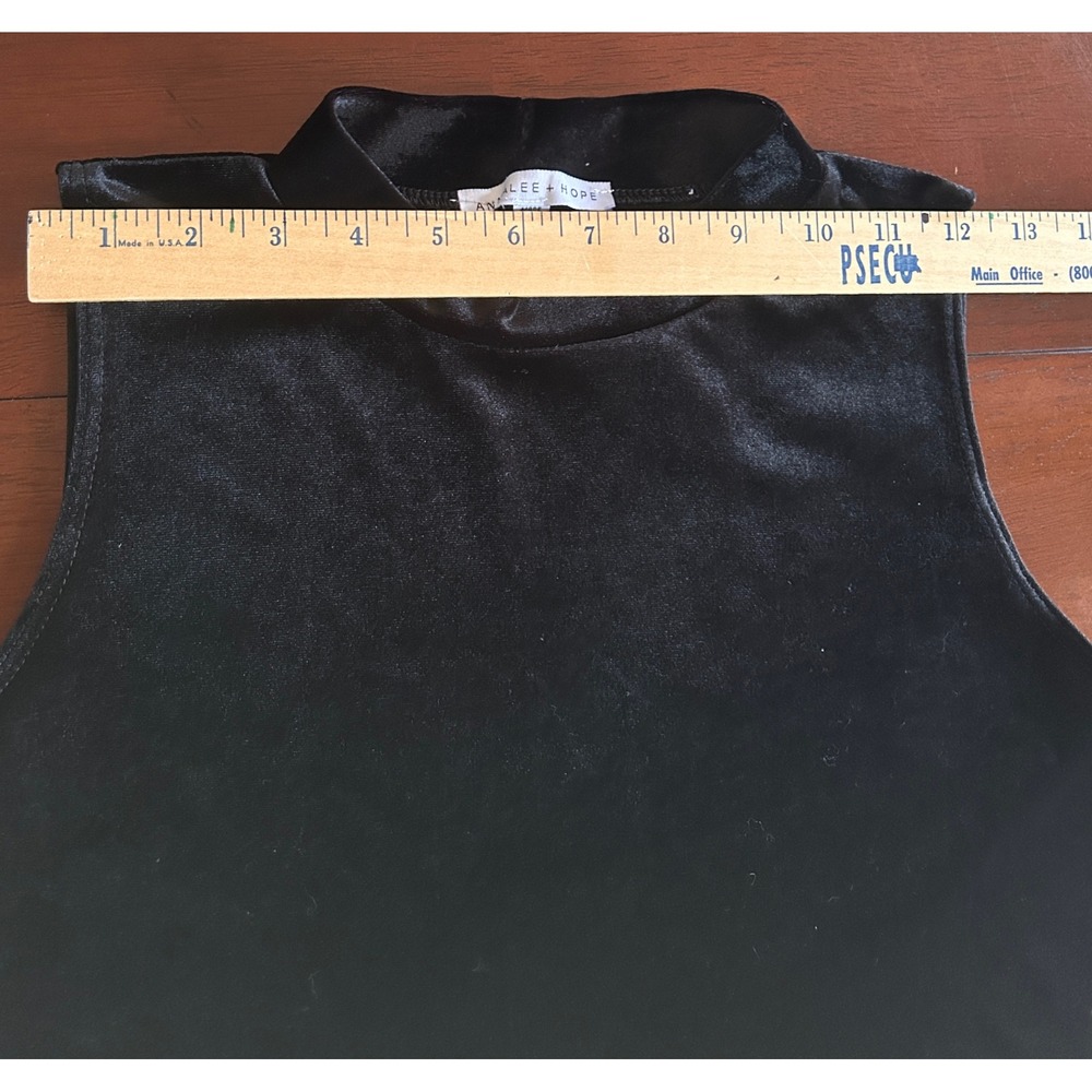 Annalee + Hope Shift Dress Velvet M‎ Black Whimsigoth Classic LBD - Picture 8 of 10